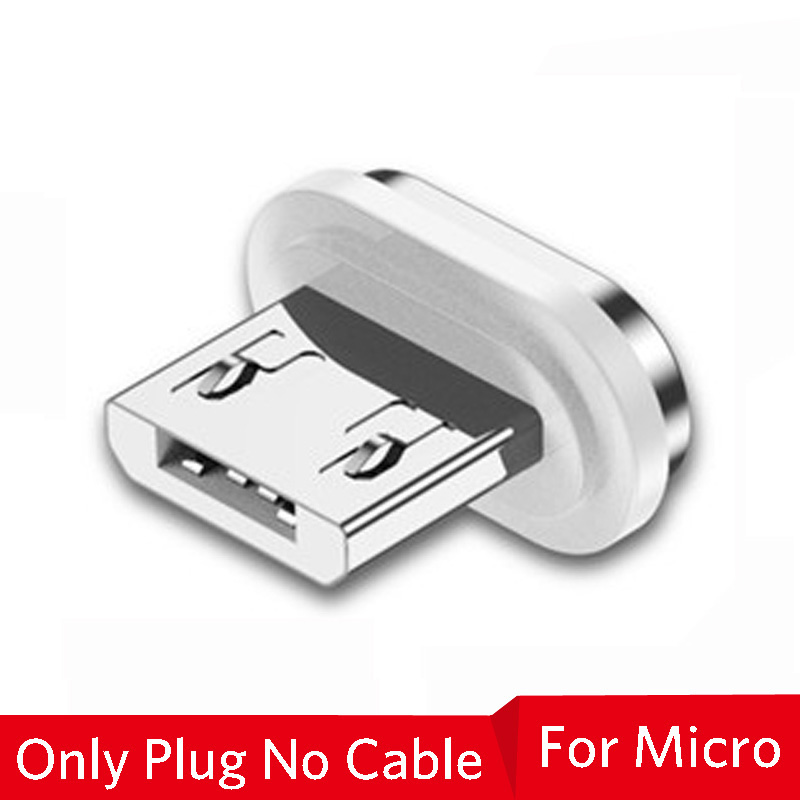 Oppselve Micro USB Charging Phone Android Data Cable Magnetic Fast Cable For iPhone Xiaomi Huawei Mobile Magnet Charger Wire 3A: grey / 0.75m