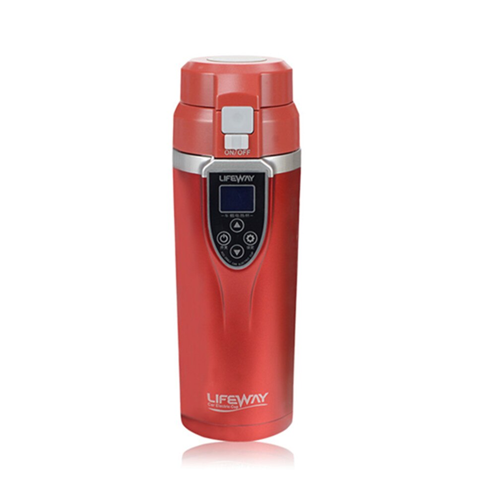 Controle de temperatura 12v 24v chaleira elétrica do carro de aquecimento de cristal copo inteligente mutil-escolha caneca fervida e isolada copo de viagem