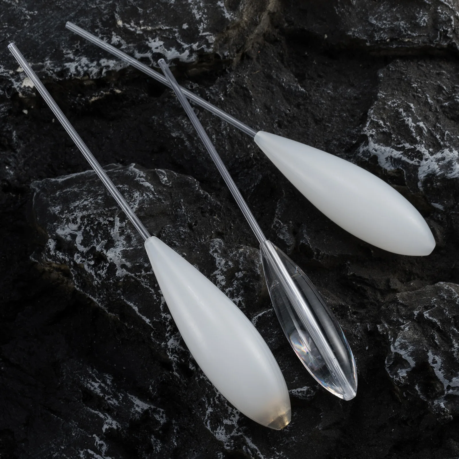 Acrylic Fishing Float Transparent Sinkend Type Casting Bobbers Clear Bombarda Sinking Fly Fishing Spinning Floats Pesca 5-50g