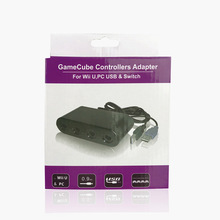 4 Poorten Voor Gamecube Controller Adapter Voor Nintend Schakelaar/Uwii & Pc Usb Sh C3S0 U6O2 C8Q1 Ondersteunt Voor gc/Wii Emulator Dolfijn