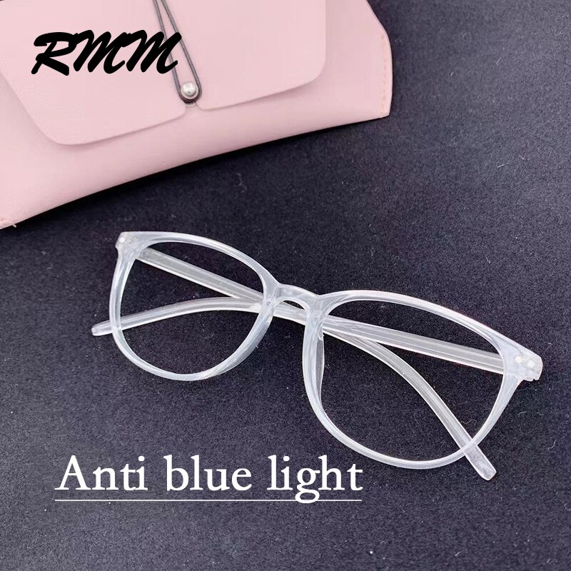 RMM Retro Square round Frame Plain Glasses Anti blue light glasses Women&Men Optical Spectacle Glasses Myopia Eyeglasses Frames: 2