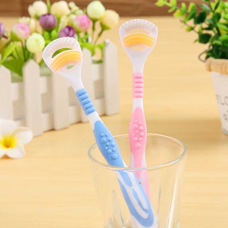 Cepillo de silicona suave para limpieza de la lengua, superficie de la lengua, cepillo de limpieza Oral, raspador de lengua, limpiador de respiración fresca, salud
