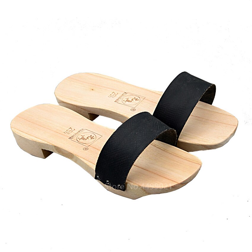 Asiatisk japansk traditionel træ geta flip flops vintage paulownia mænd kvinder træsko cosplay kostume hjemmesko etniske samurai sko