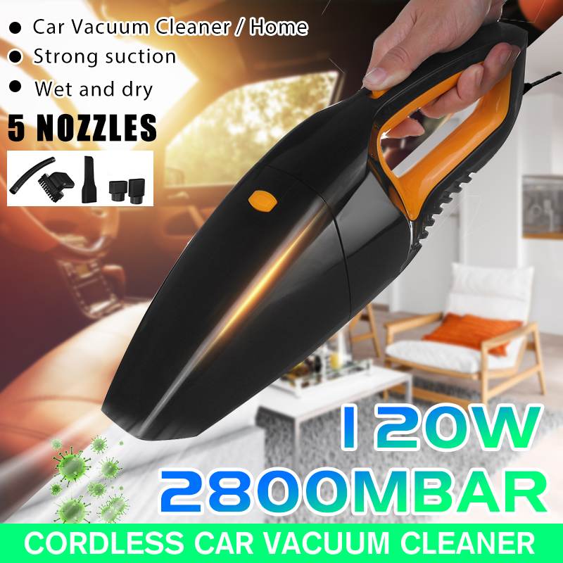 Krachtige draadloze stofzuiger auto thuiscomputer nat en droog draagbare auto stofzuiger robot