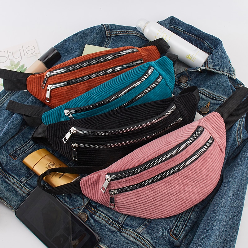 belt bag waist packs for women brand Luxury bag corduroy bag women bag Fanny Pack message bag Crossbody