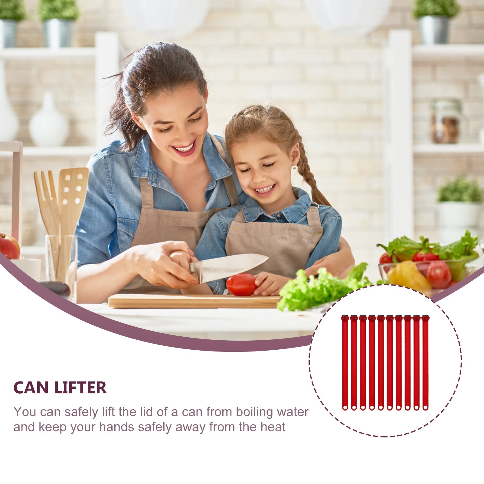 10Pcs Kitchen Canning Tools Household Canning Tools Magnetic Can Lifters for Restaurant Shop Kitchen