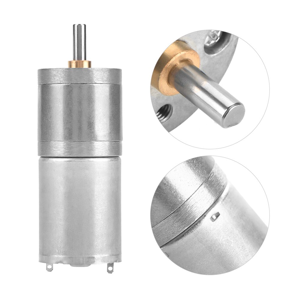 DC 12V Model GA25YN370 Low Speed Metal Gear Reducer Motor Brush Dc Motor For Electronic Lock Robot Electric Curtain Micro Mixer