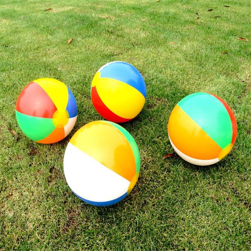 23cm Colorful Inflatable Beach Toys Floating Ball Playing Toys Children Swimming Accessories Children Swimming Pool Fun