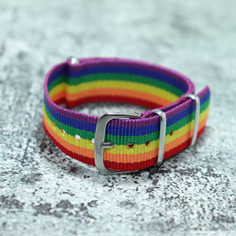 Trendy Stainelss Stahl LGBT Armband Männer Einstellbare Wrap Braslet Für Hombre Student Multicolor Camping Schmuck Zubehör