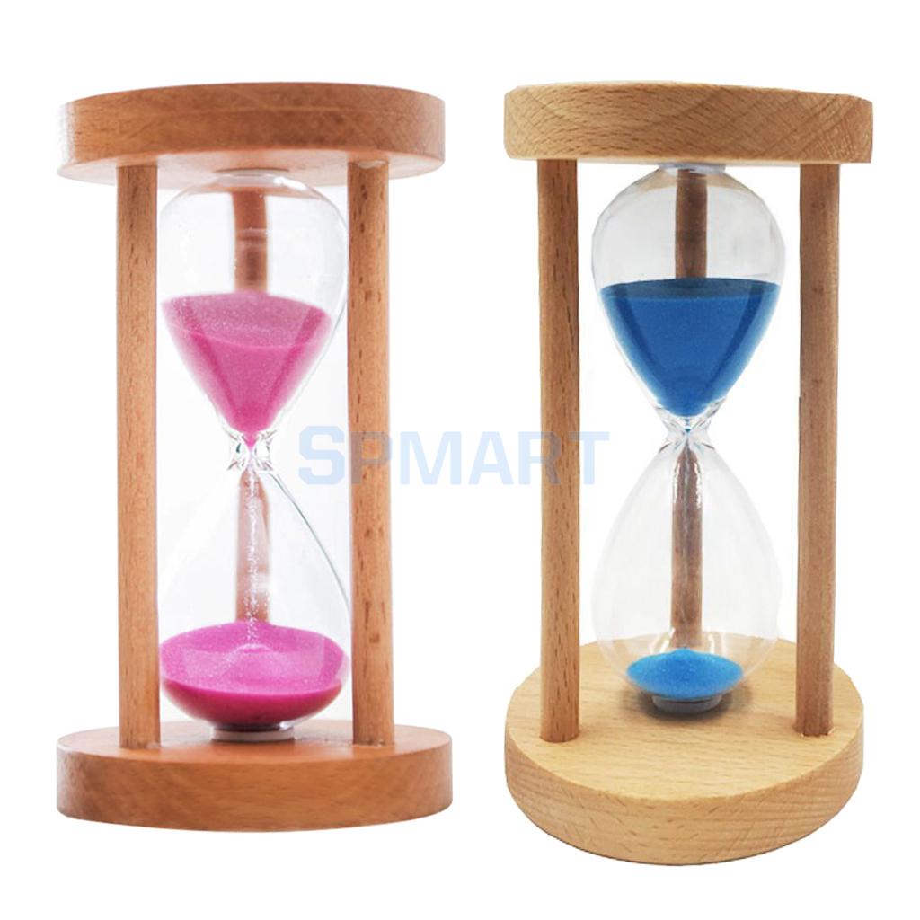 2 stücke 15 Minuten Holz Gerahmte Sand Glas Uhr Sanduhr Sanduhr Timer Kunst Handwerk Home Office Decor Kinder