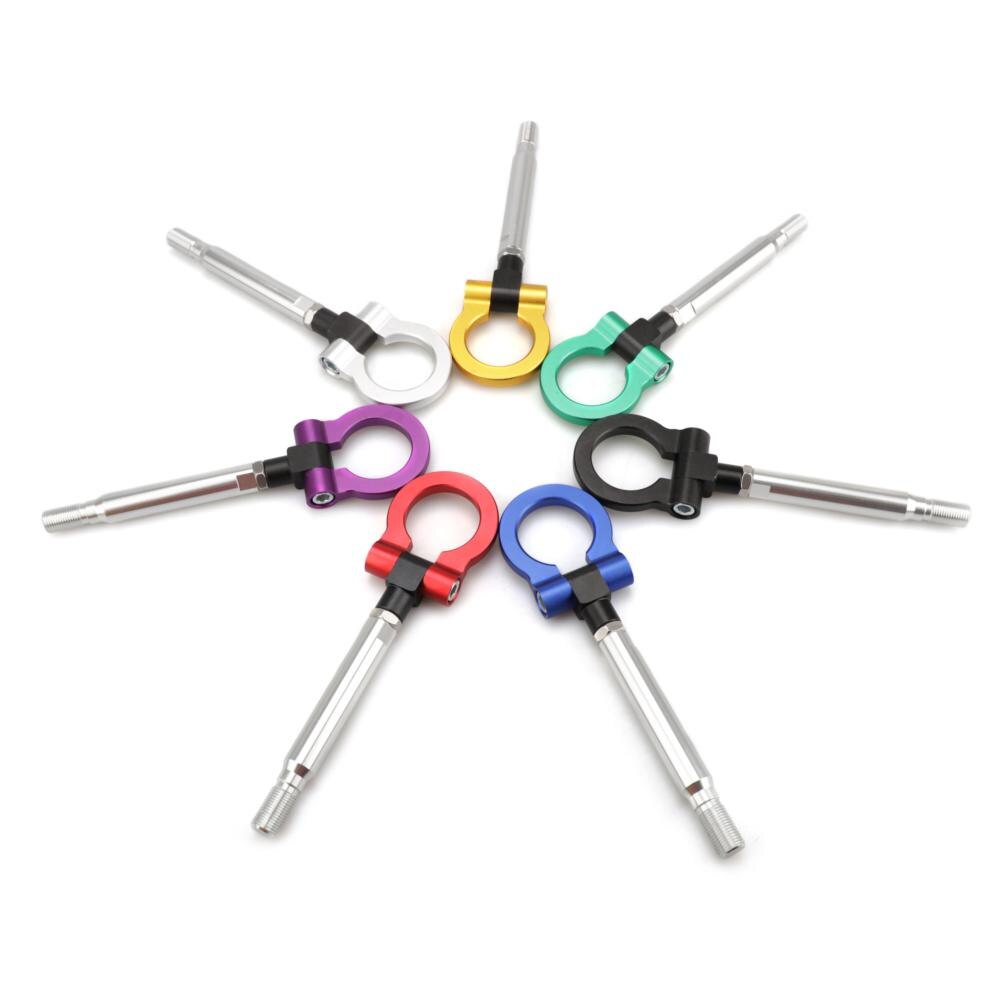 Modelo deportivo de coche, gancho de remolque automático, anillo de ojo circular, remolque delantero y trasero de aluminio para Subaru BRZ 86