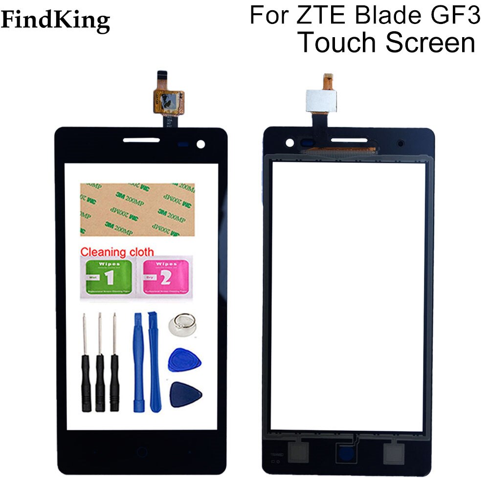 4.5 "Telefoon Touchscreen Voor Glas Voor Zte Blade GF3 Touch Screen Digitizer Touch Panel Sensor Flex Kabel Gereedschap Lijm