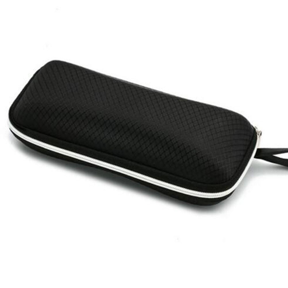 1Pcs Portable Zonnebril Protector Travel Pack Pouch Glazen Case Eenvoudige Stijl Microfiber Zwart Glazen Doos Arr: Black