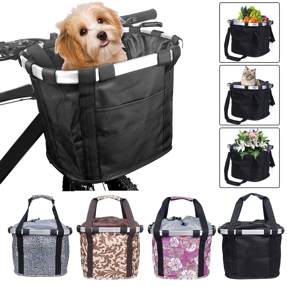 Animaux chat siège chien vélo panier avant amovible vélo panier chien transporteur étanche animaux siège vélo panier cyclisme accessoires