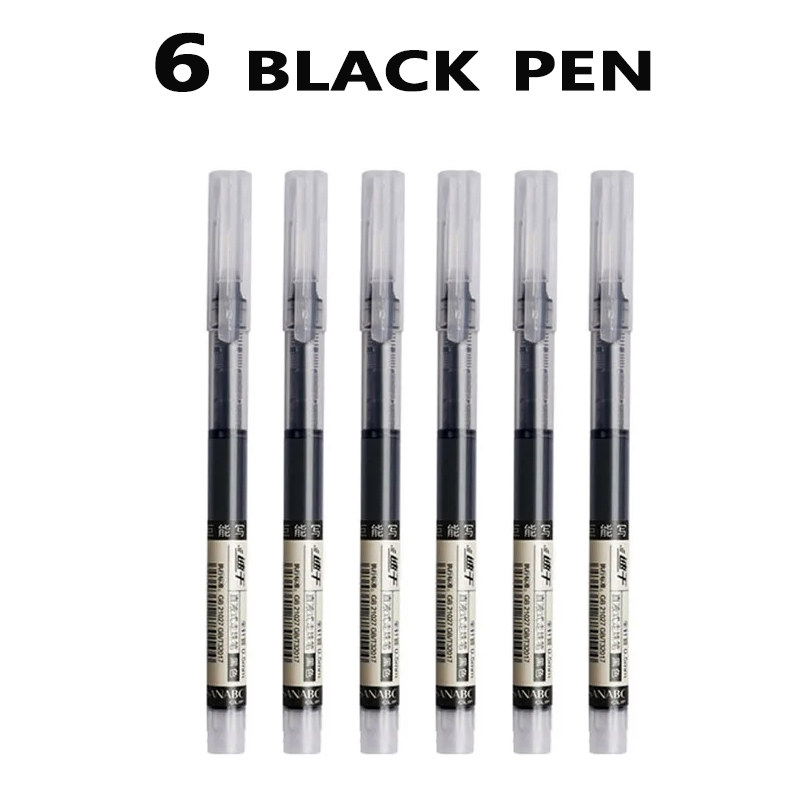 Set Pixuri Gel - 12 Buc - Vârf Scriere 0.5mm - Cerneală Uscare Rapidă - Negru, Roșu, Albastru și Culori: Alb