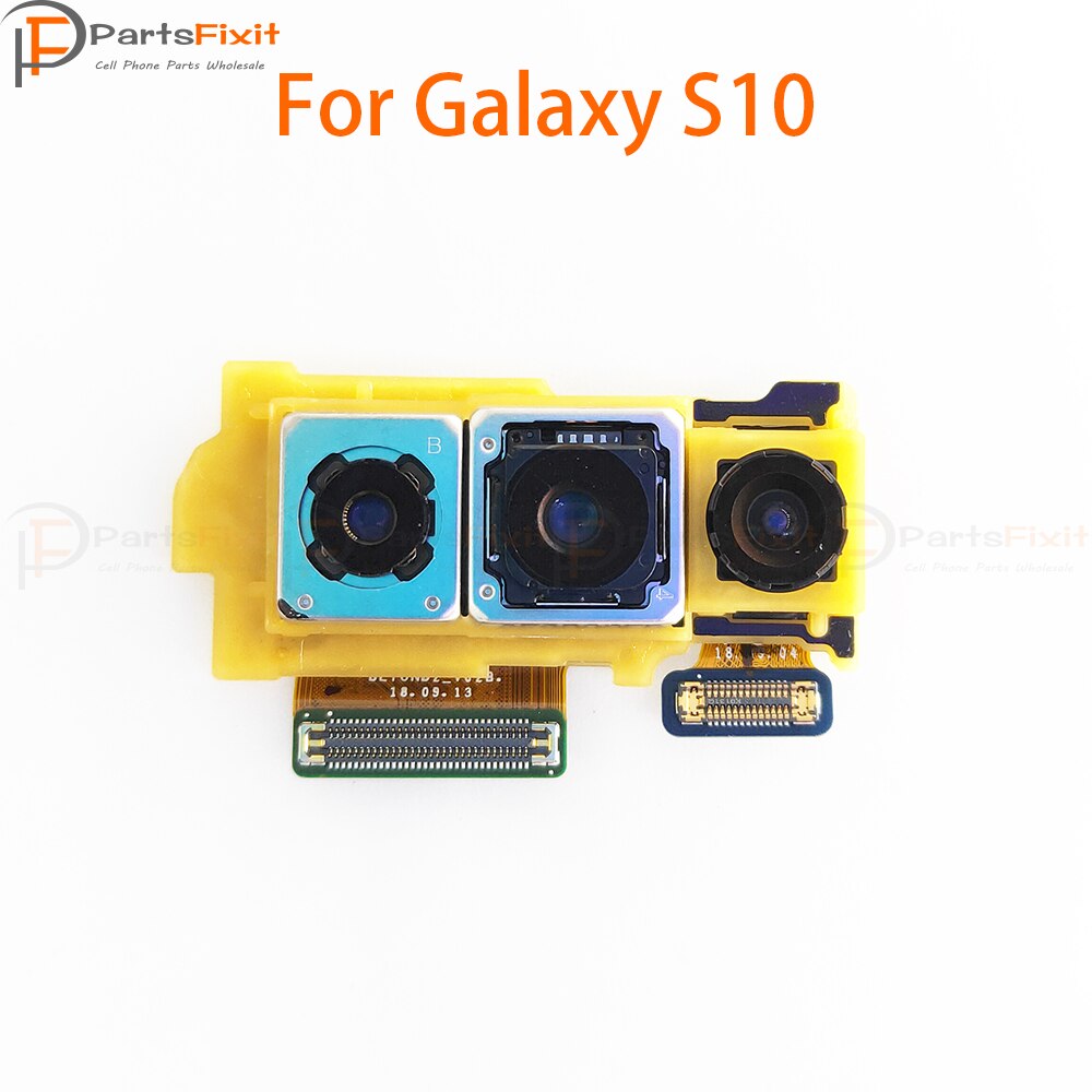 S10 Caméra Arrière Compatible avec Samsung Galaxy S10 Module de Caméra Arrière Grand Appareil Photo Principal Face Caméra Arrière Pièces De Rechange