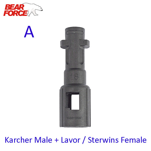 Hogedrukreiniger Adapter Connector Voor Bosch (Oud)/ Portland Lavor Kampioen Stewins Vax Lance Om Karcher Auto Wasmachine Spuitpistool: Colorless