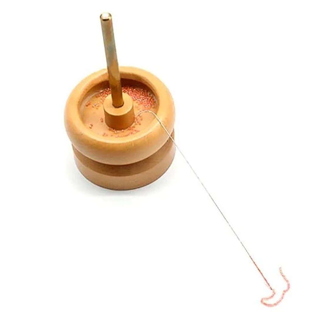 Houten Kraal Spinner Loader Kom String Zaad Kralen Ketting Tool String Loader Handleiding Houten Ambachten Kraal Spinner Sieraden Maken