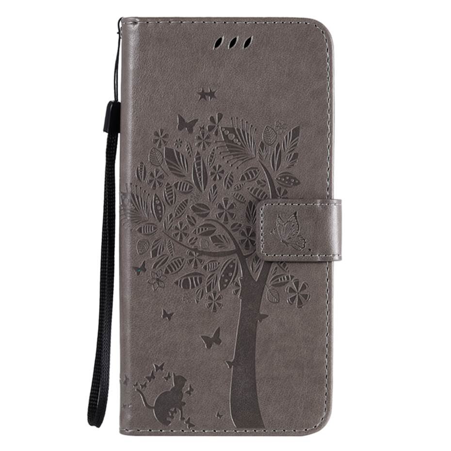 Redmi 9 hoesje siliconen tpu leren portemonnee flip case voor xiaomi redmi 9 hoesje telefoonhoesje voor xiaomi redmi 9 hoesje funda: Grijs