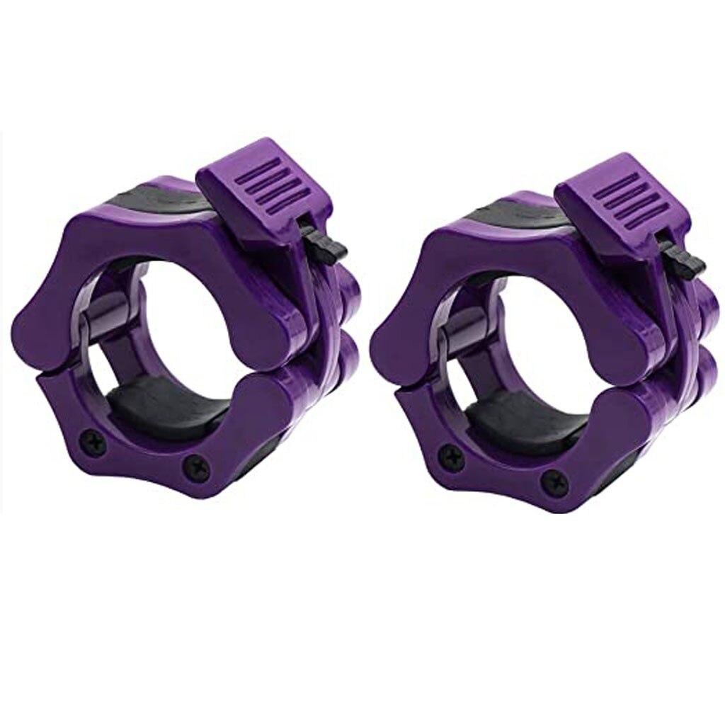 Quick Release 2" Olympic Barbell Weight Lifting Bar Bumper Plates Lock Clips Dumbbell Clamp Collars Gym Body Fitness