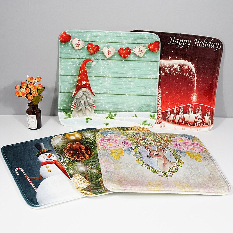 Verdikte flanel + traagschuim auto bank stoel kussen slow rebound stoel kussen keuken antislip badkamermat badmat