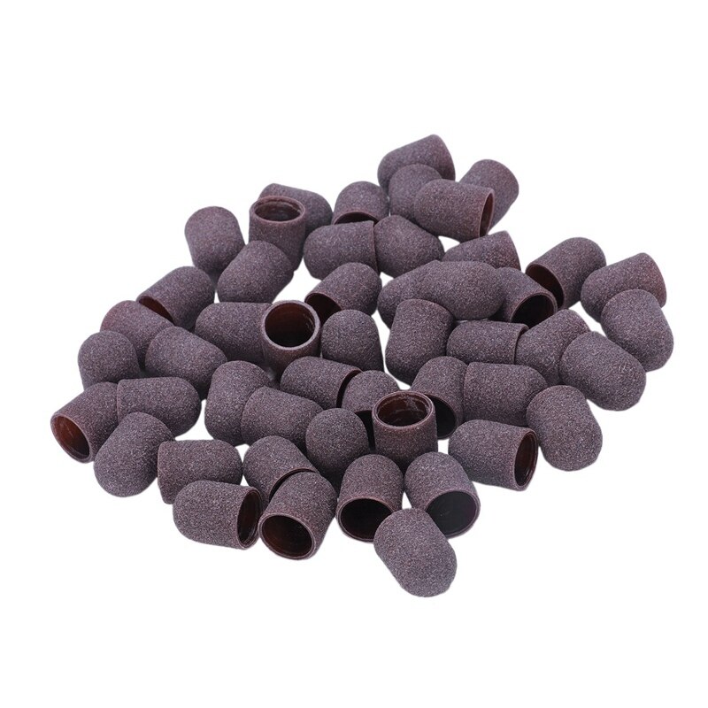 50Stck Schleifen Bands Block Kappen Ohne Griff 80# 120# 180# 13x19Mm Schleif Kappe Manikübetreffend Pedikübetreffend Elektrische nagel Bohrer: Ursprünglich Titel