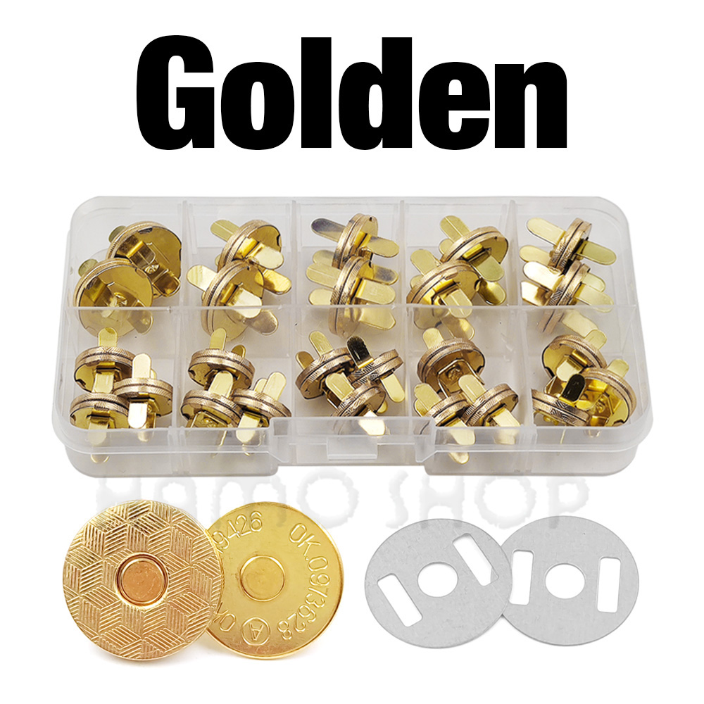 20 zestawów/partia 10mm-18mm guziki magnetyczne torby zapięcie zatrzaski magnes automatyczna adsorpcja cienki portfel przycisk DIY krawiectwo z pudełkiem: 4 # / Element mosiężny w starym stylu