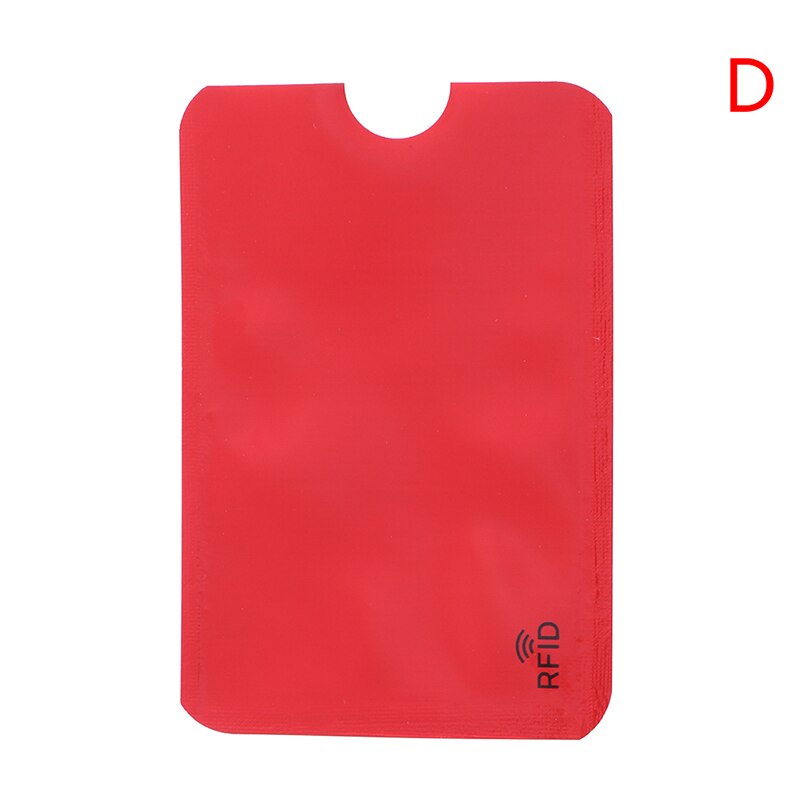 10PCS Credit Card Protector Secure Sleeve RFID Blocking ID Holder Foil Shield ID Card holder Badges Passport: D