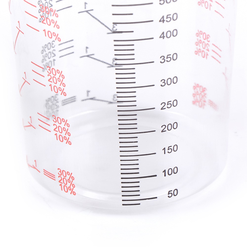 10pz 600ml contenitore per misurino graduato contenitore per misurino graduato per miscelazione di liquidi in vernice di plastica trasparente