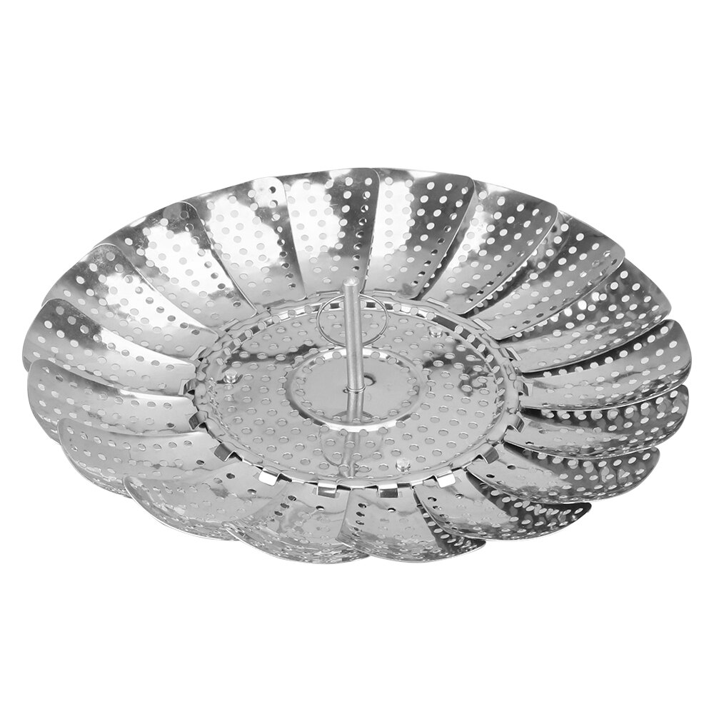 Hilife vegetabilsk frugt madkurv folde mesh damper rack fad mad damp damper komfur køkkenredskaber rustfrit stål