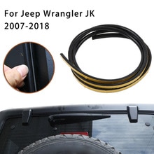 1Pc Deflector Strip Diy Regengoot Voor Jeep Wrangler Jk 2007 Rubber Duurzaam