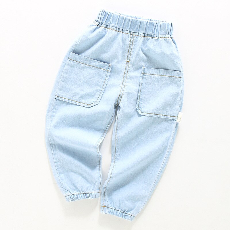 Orangemom – pantalon d'été pour enfants de 2 à 6 ans, jean en coton doux, respirant, solide, Long,: lkd / 3T