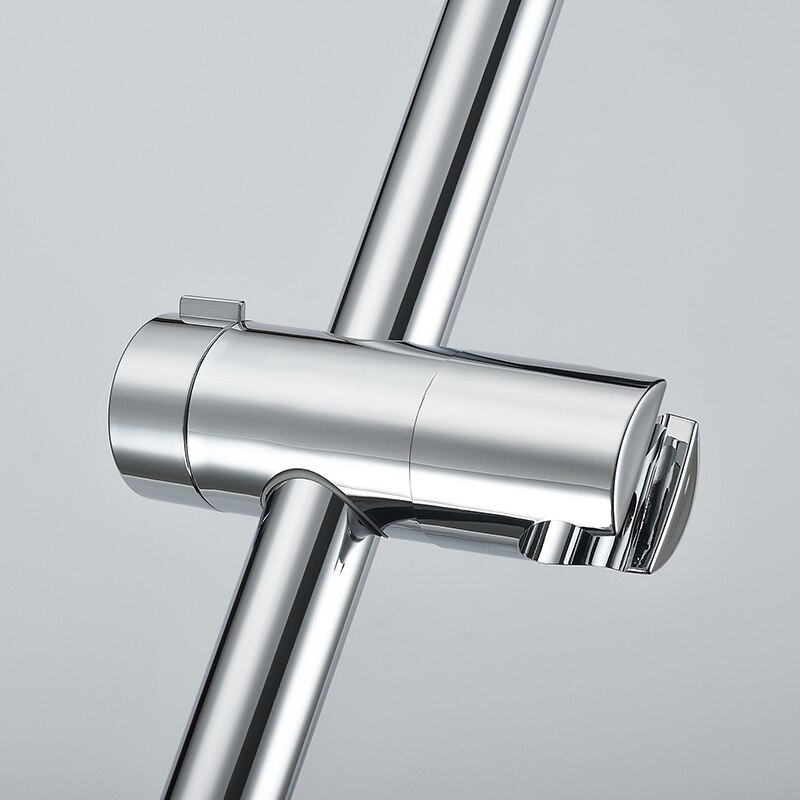 Adjustable 7 Function Sliding Bar Set Wall Mount Shower Riser Slide Bar with Hand Held Shower Sliding Bar Set Column Sliding Bar
