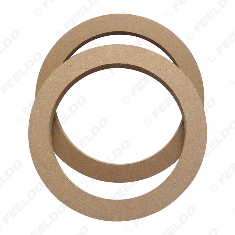 Feeldo 1 par 6.5 " universal bilstereo högtalare spacer träringar fäste hållare adapter för bil buss lastbil  #hq5606