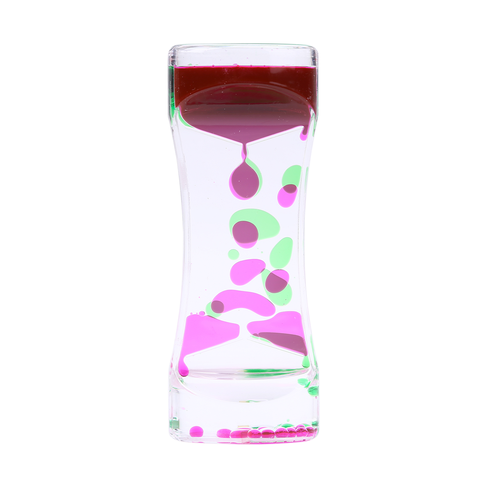 Liquid Timer visual Sensory Toy Autism Sedation Special Visual Timer Hourglasses Liquid Motion Needs Oil Floating Glass: 2