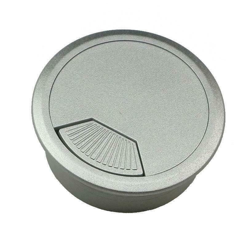 2pcs ABS Computer Desk Table Grommet Cable Port Wire Hole Cover 50m