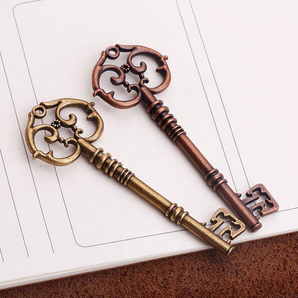 1Pc Antiek Brons/Goud/Zilver Kleur Key Charm Hangers Bedels Vintage Maken Handgemaakte Sleutel Sieraden Decoratie Voor diy H5D4