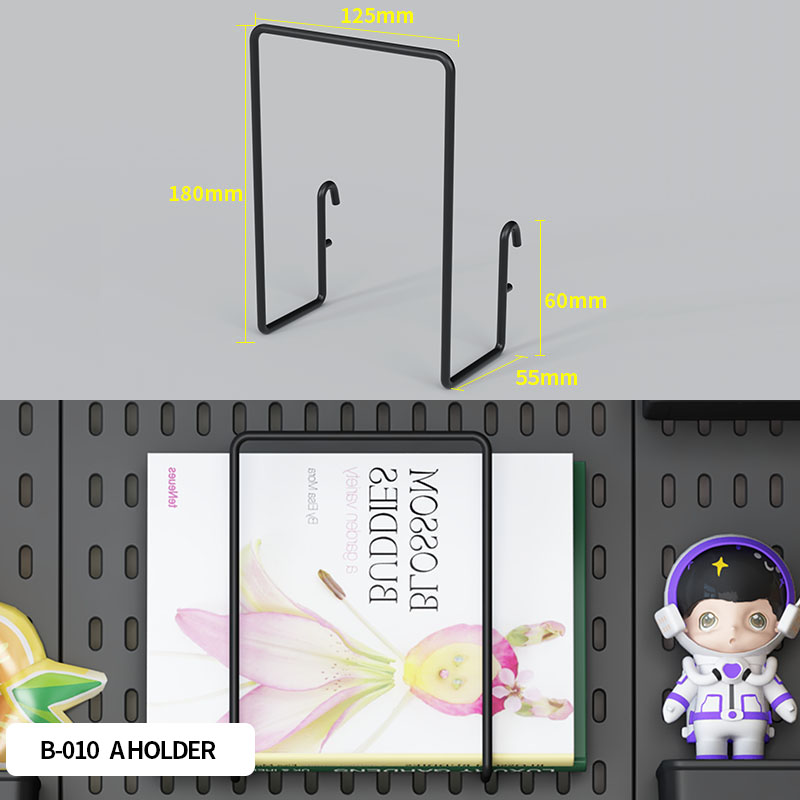 Desktop opslag pegboard voor kantoor en thuisgebruik, uitgerust met verschillende accessoires, vrij te combineren voor decoratie.