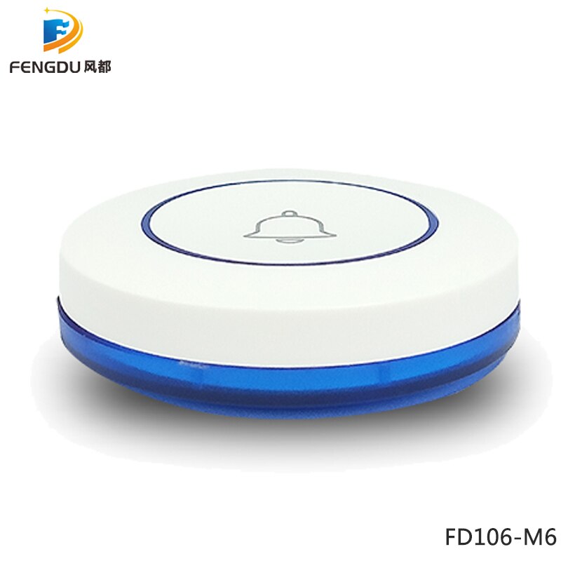 Self-powered Wireless 433mhz Doorbell Touch Button Home Security Welcome Smart Chimes Door bell Alarm LED light
