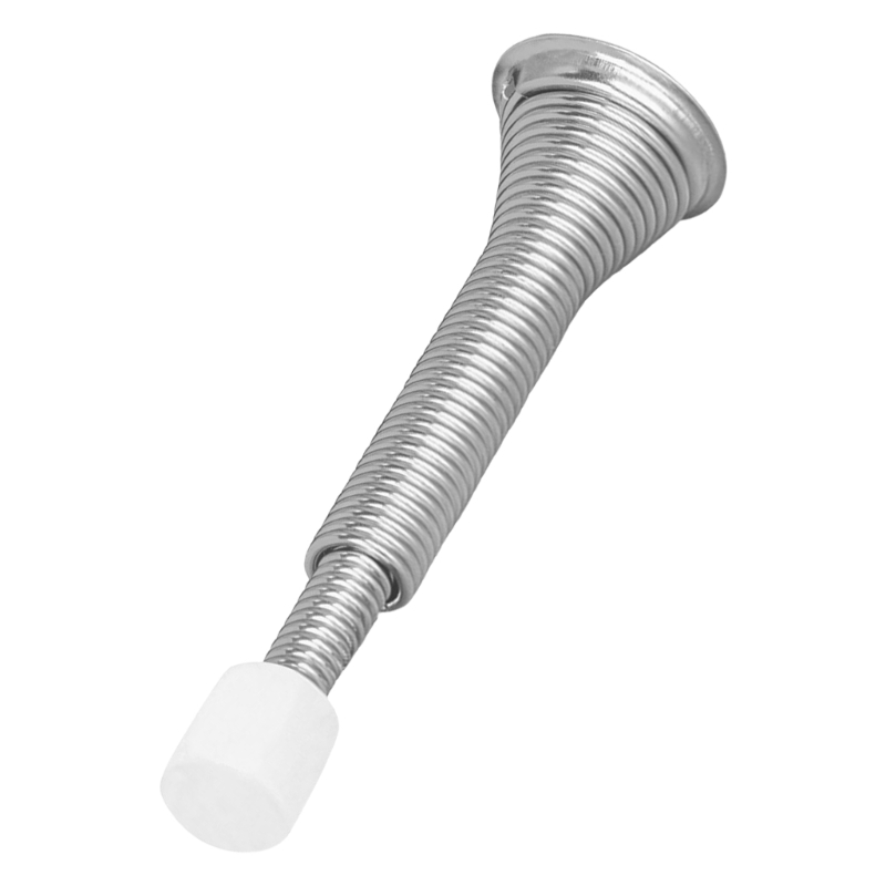 Heavy Duty Spring Door Stops Flexible Wall and Door Guard with Rubber Tip Adjustable Length Spring Door Stops for House