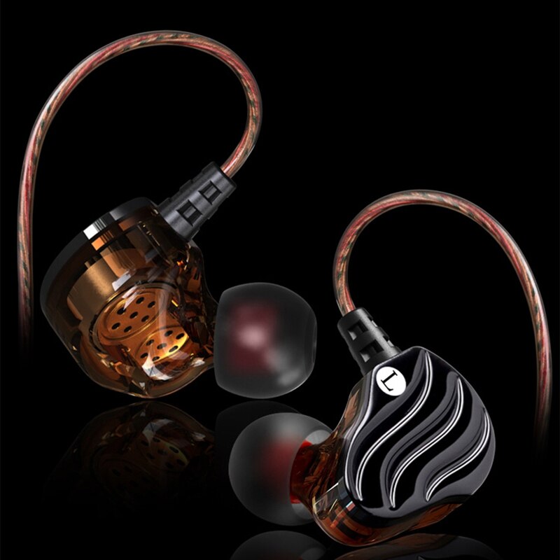 Qkz KD4 In-Oor Subwoofer Hoofdtelefoon Mobiele Telefoon Muziek MP3 Dual Unit Subwoofer Hoofdtelefoon