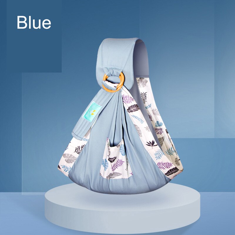 SeckinDogan Baby Carriers Cotton Wrap Sling Carrier Newborn Safety Ring Kerchief Baby Carrier Comfortable Infant Kangaroo Bag: blue1