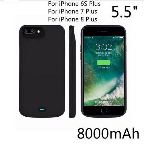 4000mAh chargeur de batterie étui pour iPhone 5 5S SE 6 6s étui Powerbank chargeur étui pour iPhone 7/8 Plus/X XSBattery Case: for 6 6s 7 8 plus