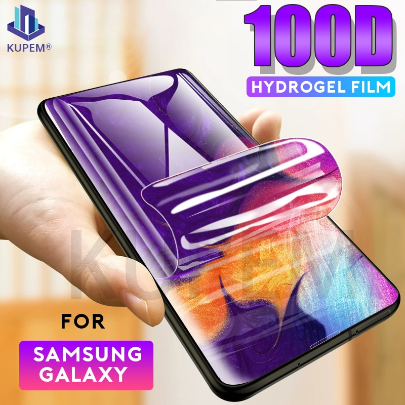 Película de hidrogel 100D para Samsung Galaxy A40, A60, A70, A50, A10, A51, Protector de pantalla S20, Ultra S10 Plus, S10E, Protector suave, sin vidrio