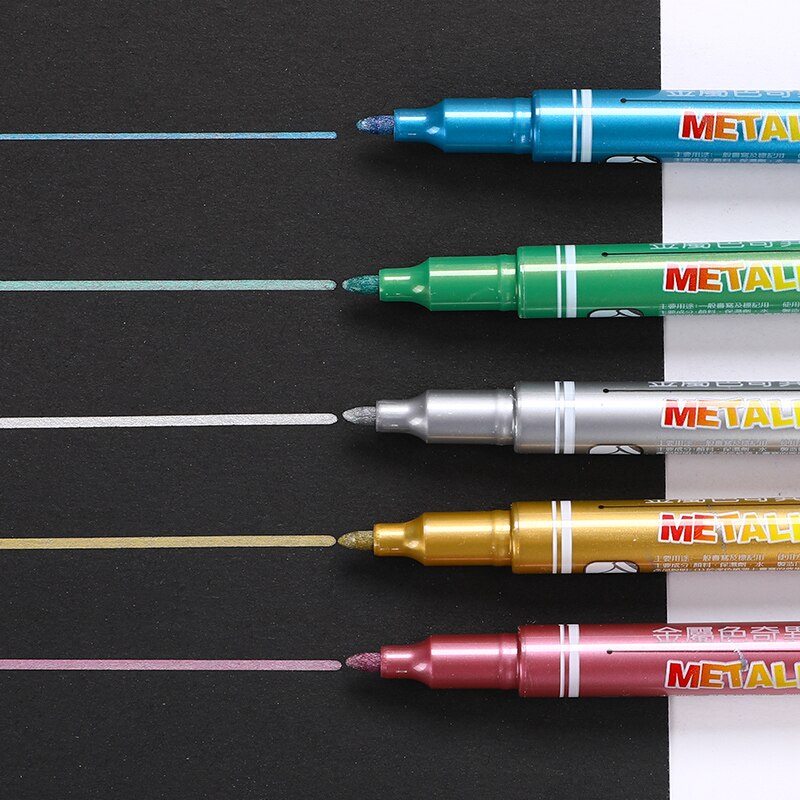 Simbalion color 1.2mm metallinen tussi tussi cd-levylle lasi muovi metalli keraaminen signature piirustus maalaus liner koulu taide  f553