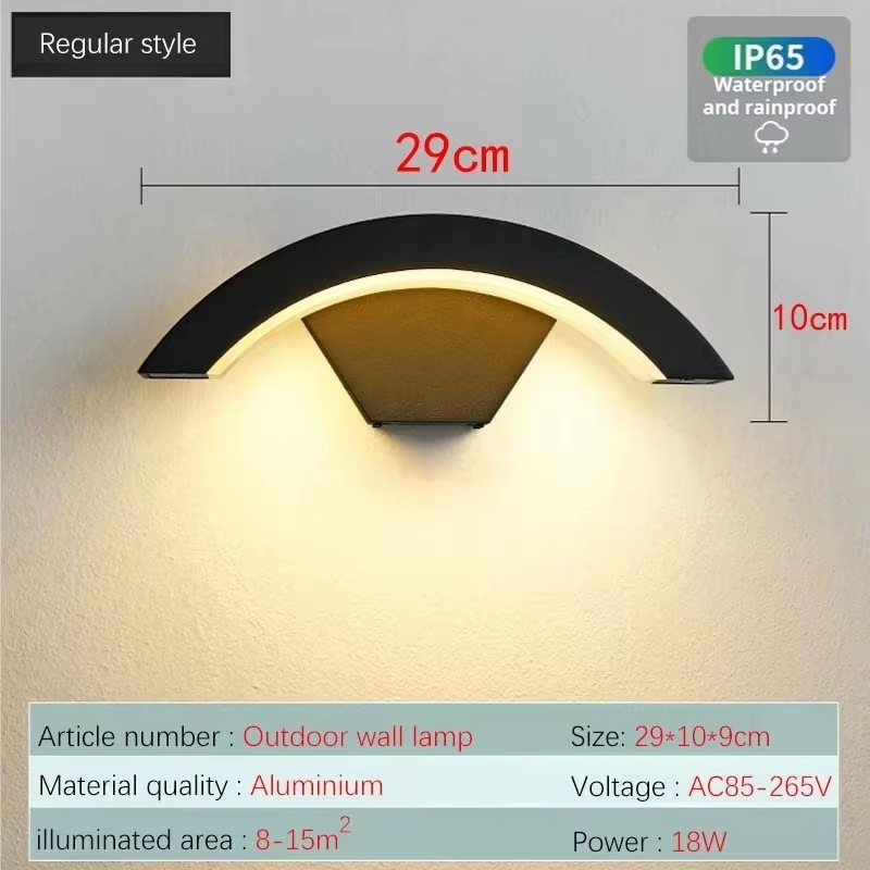 Buitenwandlamp Waterdicht IP65/LED-verlichting PIR Bewegingssensor 18W24W36W/Moderne Villa Tuin Veranda Ingang Aluminium Lamplichaam: Warm White / 6w