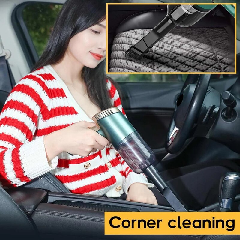 Aspiradora inalámbrica para coche, miniaspirador con carga USB, portátil, de mano, para escritorio, para el hogar