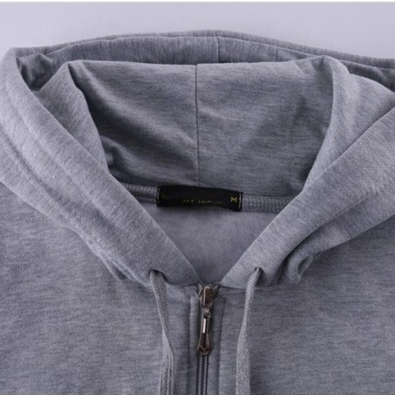 plus size autumn men fleece Hoodies Sweatshirts hooded zipper 6XL 7XL 8XL winter simple warm black 54 52 home sports Sweatshirts