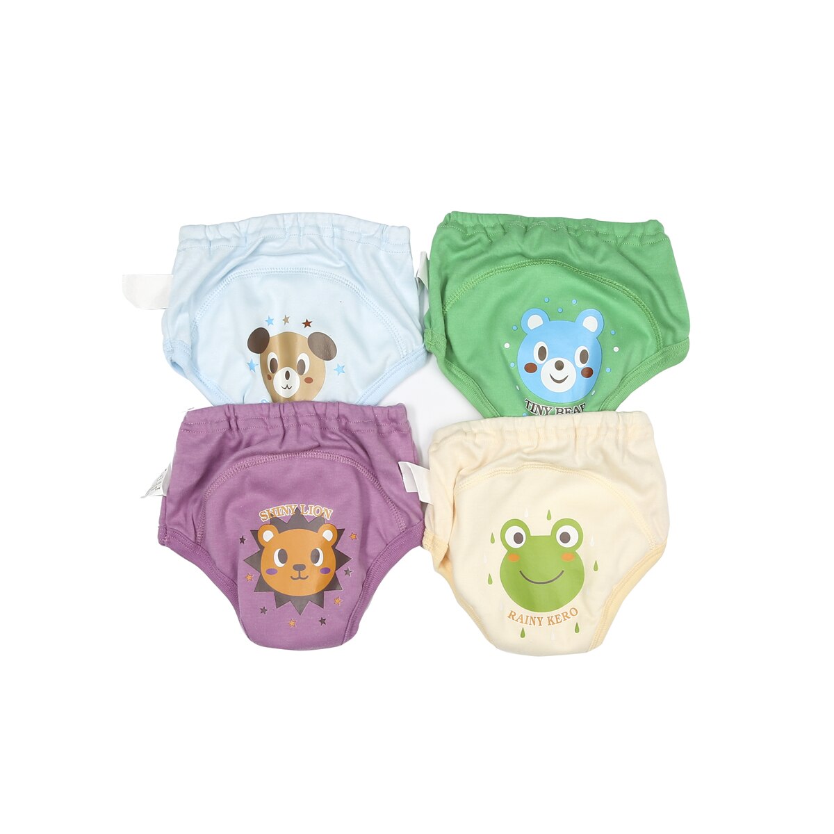 4 stk baby nyfødt pige dreng 4 lag vandtætte pottetræningsshorts genanvendelige søde tegneserie sommer børn spædbørn småbørnstøj