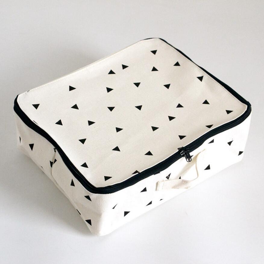 De Korte Linnen Katoen Waterdichte Opbergdoos met Rits Make Home Decor Housekeeping Orgnization Reizen Bag